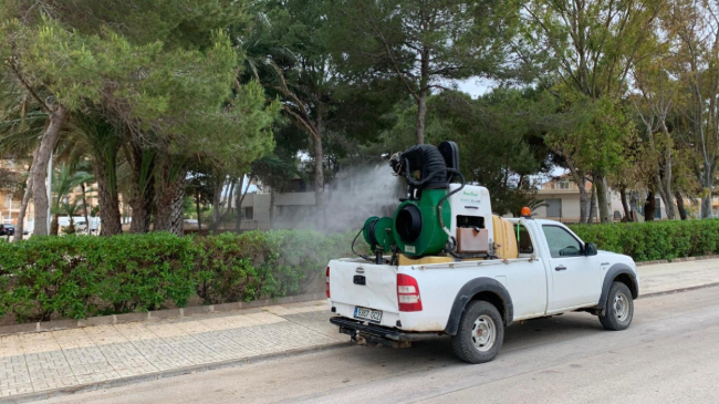 Tareas de desinsectaci&oacute;n para prevenir la plaga de mosquitos - Archivo
