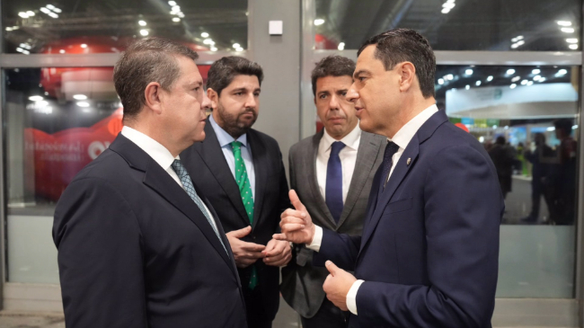 Los presidentes de la Regi&oacute;n de Murcia, Castilla-La Mancha, Valencia y Andaluc&iacute;a