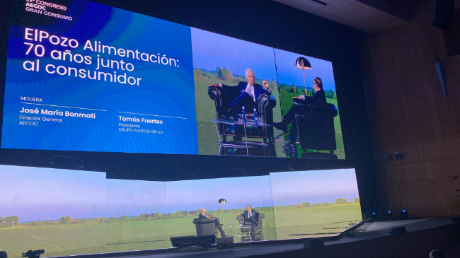 El presidente de ElPozo Alimentación y Grupo Fuertes, Tomás Fuertes, en el 39º Congreso AECOC El presidente de ElPozo Alimentación y Grupo Fuertes, Tomás Fuertes, en el 39º Congreso AECOC