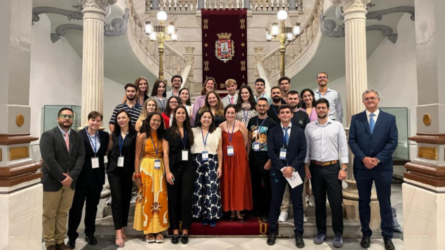 Integrantes del proyecto en el Ayuntamiento de Cartagena