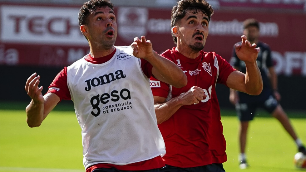 Entrenamiento del Real Murcia.