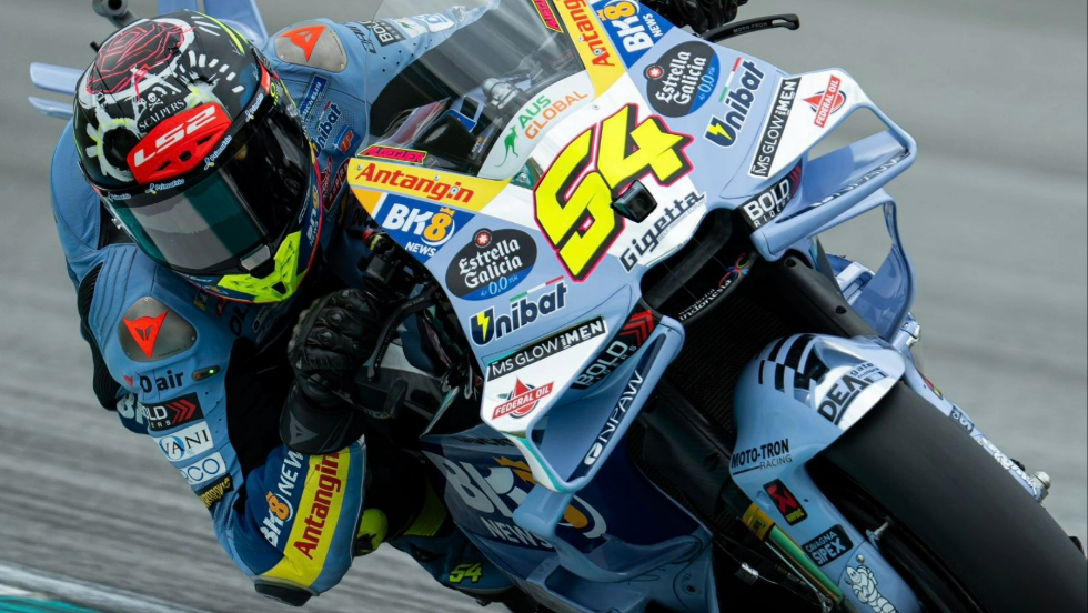 Ferm&iacute;n Aldeguer durante la sprint del GP de Malasia.