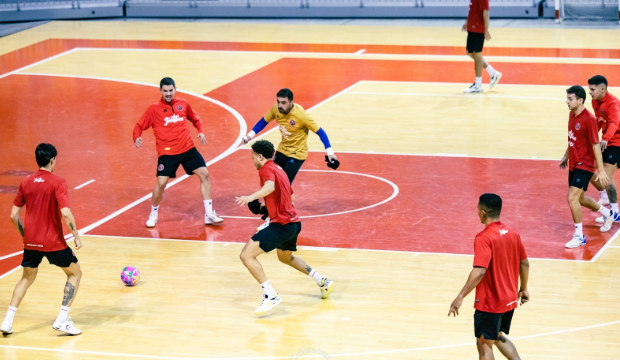 Entrenamiento del Jimbee Cartagena. Entrenamiento del Jimbee Cartagena.