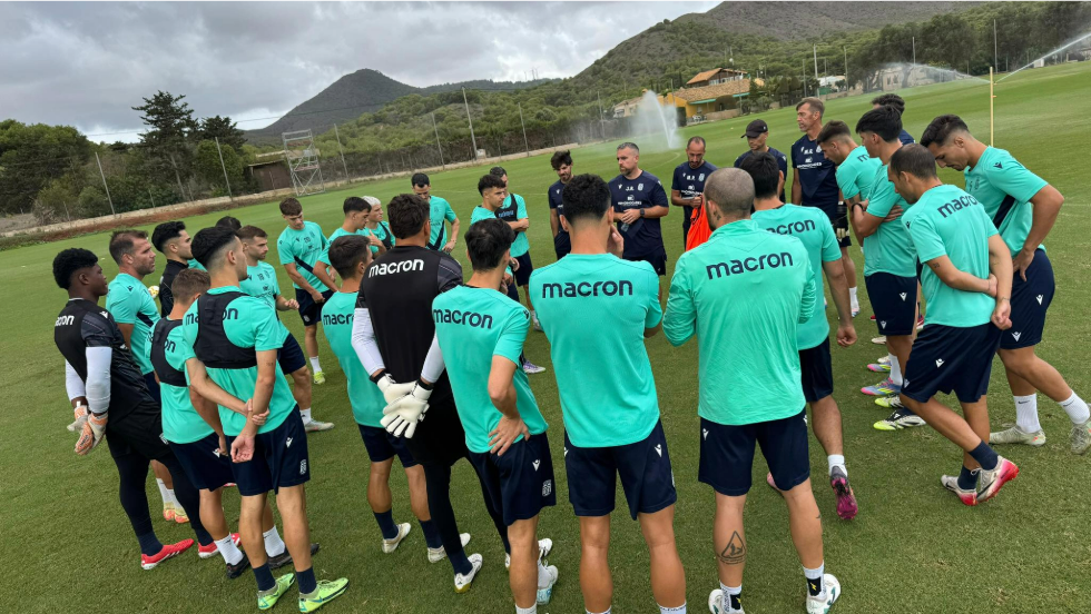 Entrenamiento del FC Cartagena. Entrenamiento del FC Cartagena.