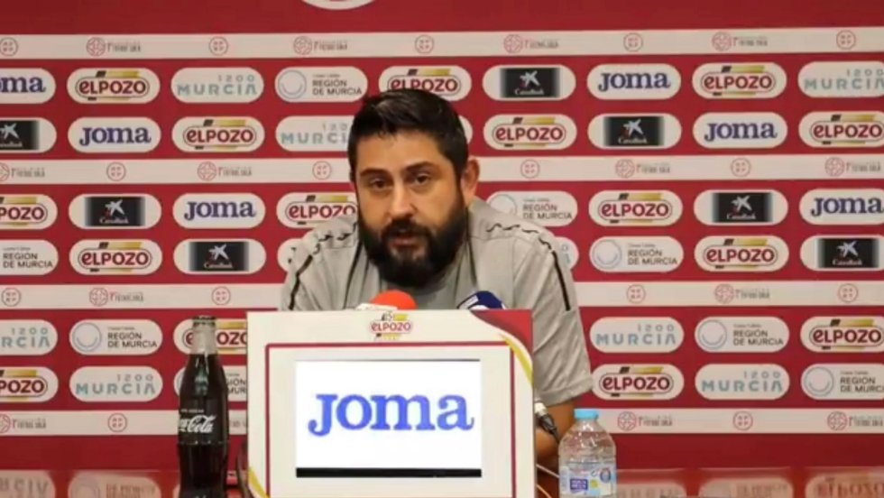 Josan durante la rueda de prensa previa al duelo con Inter Movistar. Josan durante la rueda de prensa previa al duelo con Inter Movistar.