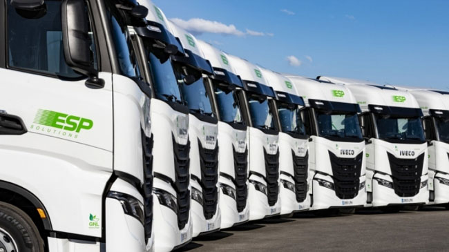 Camiones propulsados por gas natural de la empresa murciana ESP Solutions