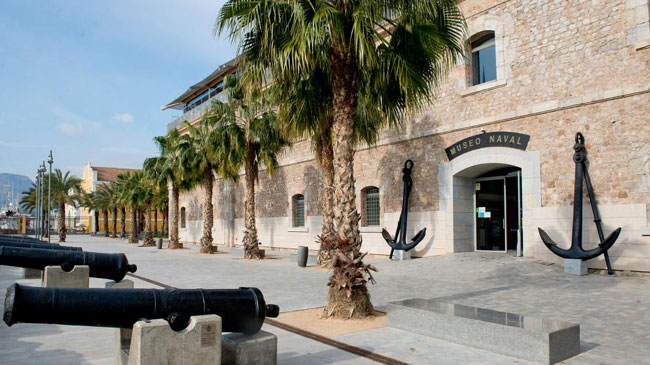 Fachada del Museo Naval de Cartagena