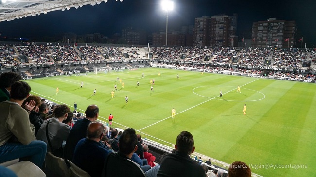 Imagen de archivo de un partido disputado en el estadio Cartagonova