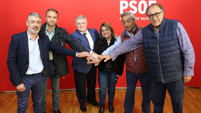 Representantes de las organizaciones agrarias y del PSOE