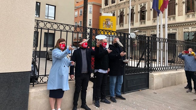 Imagen de archivo de una protesta convocada por el sector hostelero en febrero de 2021
