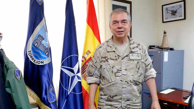 El teniente general Rub&eacute;n Garc&iacute;a Servert