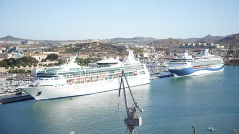 Escala de cruceros en el puerto de Cartagena Escala de cruceros en el puerto de Cartagena
