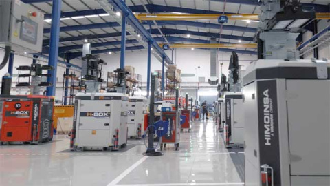 Interior de las instalaciones de Himoinsa en Balsicas