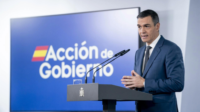 El presidente del Gobierno, Pedro S&aacute;nchez - A. P&eacute;rez Meca - Europa Press