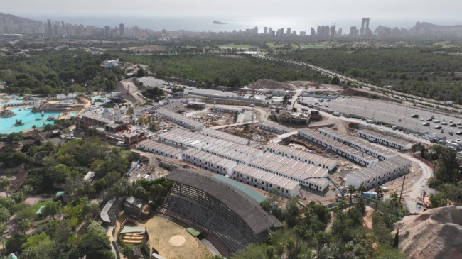 Imagen aérea de la construcción Imagen aérea de la construcción