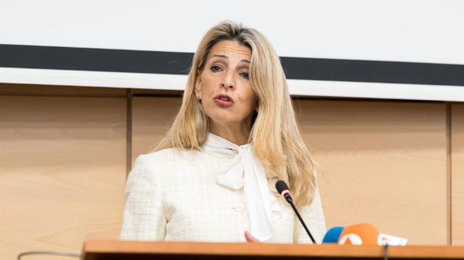 La vicepresidenta segunda y ministra de Trabajo , Yolanda D&iacute;az - Diego Radam&eacute;s - Europa Press