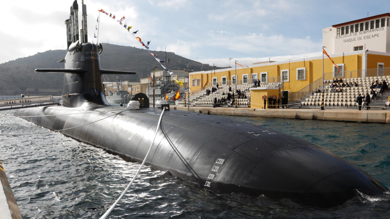 Vista del submarino 'Isaac Peral' S-81, en la Flotilla de Submarinos del Arsenal de Cartagena - Edu Botella - Europa Press - Archivo