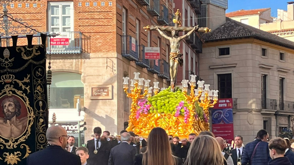 Traslado del Cristo de la Esperanza a la Catedral de Murcia.