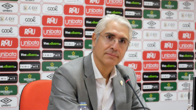 Mauricio García de la Vega durante su etapa en el Real Murcia.