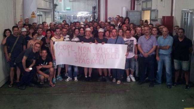 Imagen de una de las jornadas de protesta organizadas por los trabajadores