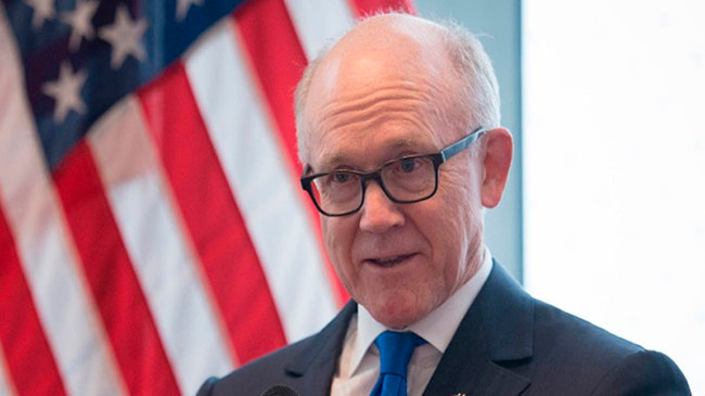 Imagen del embajador de Estados Unidos en el Reino Unido, Woody Johnson.
