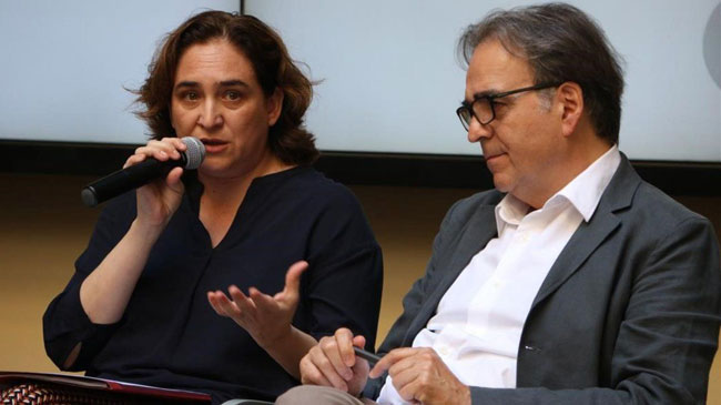 Ada Colau y  Joan Subirats en una imagen de archivo