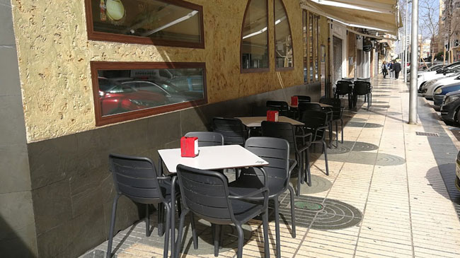 El incendio se produjo en las proximidades de esta conocido bar en Cartagena