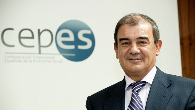 El murciano Juan Antonio Pedre&ntilde;o, presidente de la patronal de Econom&iacute;a Social, Cepes