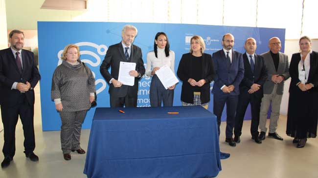 Consejera y autoridades de Cartagena en la inauguraci&oacute;n del II Foro de Diplomacia Comercial