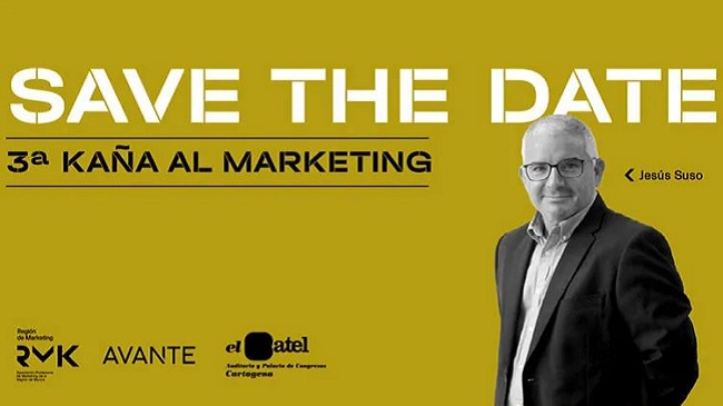 Cartel del encuentro de la Asociaci&oacute;n de Profesionales de Marketing de la Regi&oacute;n de Murcia en El Batel