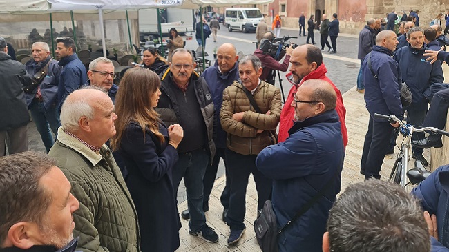 Protesta de los trabajadores  'coloraos'