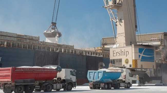 Actividad log&iacute;stica de Ership en el puerto de Cartagena