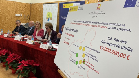 Firma del convenio entre SEIASA y la Comunidad de Regantes Aguas del Tajo-Segura Firma del convenio entre SEIASA y la Comunidad de Regantes Aguas del Tajo-Segura