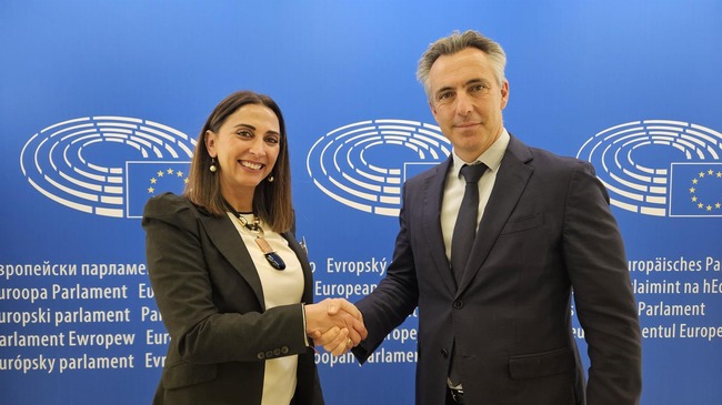 La consejera Sara Rubira tras la reuni&oacute;n celebrada esta semana en Bruselas con su hom&oacute;logo de la Comunidad de Madrid, Carlos Novillo - CARM