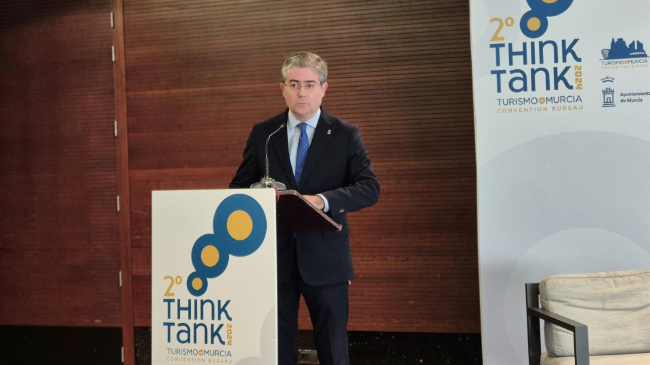 El edil Jes&uacute;s Pacheco, en el foro Think Tank