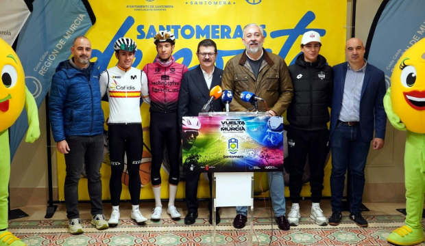 Presentaci&oacute;n oficial de la segunda etapa de la Vuelta Ciclista a la Regi&oacute;n de Murcia, que concluir&aacute; en Santomera el pr&oacute;ximo 14 de febrero.