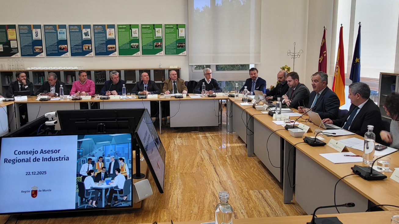 El consejero de Medio Ambiente, Universidades, Investigación y Mar Menor, Juan María Vázquez, preside la reunión del Consejo Asesor de Industria El consejero de Medio Ambiente, Universidades, Investigación y Mar Menor, Juan María Vázquez, preside la reunión del Consejo Asesor de Industria