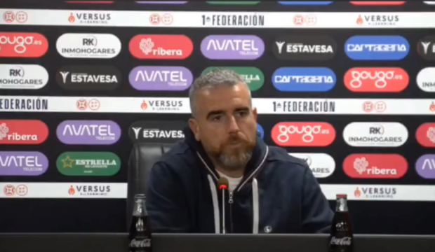 Javi Rey en la previa del encuentro frente al N&aacute;stic