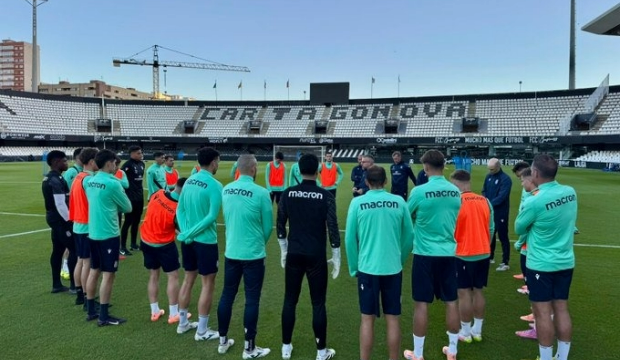 Entrenamiento del FC Cartagena previo al enfrentamiento copero ante el Valencia. Entrenamiento del FC Cartagena previo al enfrentamiento copero ante el Valencia.